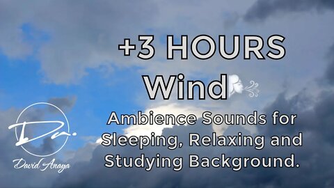 🌬️ +3 Hours of relaxing wind Ambience Sounds for Sleeping, Relaxing and Studying Background.