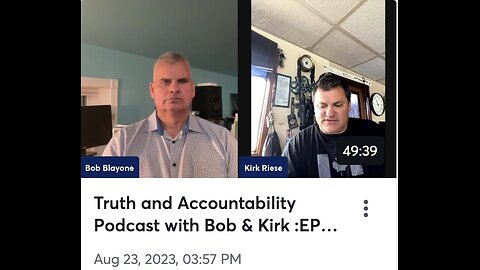 Conversation with Kirk Riese Part 1 Aug 23, 2023
