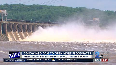 CONOWINGO DAM TO OPEN MORE FLOODGATES