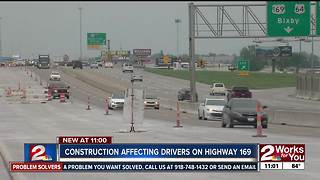 Construction affecting drivers on Highway 169