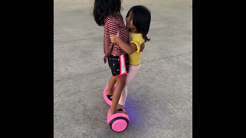 Hoverboard Ride With Sister
