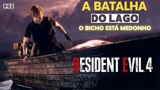 Resident Evil 4 Remake | Capit. #4 part. 2 - A Batalha do Lago - O Mostro Esta Sinistro - 005