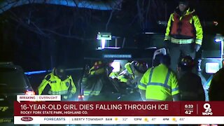16-year-old girl dies falling through ice