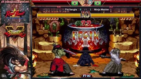 Tio Sergiu vs Ninja Master - Samurai Shodown 2 Perfect - By. Bear Versão 1.7 - FT-20