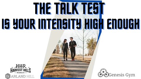 The Talk Test - Is Your Intensity High Enough?