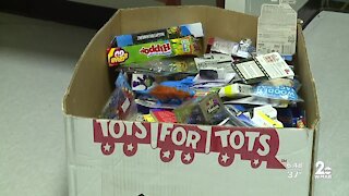 Toys-for-Tots Giveaway, Baltimore Police hosted Drive-Thru Toy Giveaway