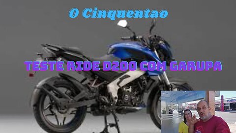 Teste ride D200 com garupa #bajaj #dominar200 #ocinquentao