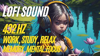 LOFI SOUND work, study, relax + 432 Hz SUPER CONCENTRATION STUDY, WORK, MEMORY, MENTAL FOCUS