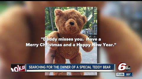 Teddy bear audio message from military dad in Afghanistan lost, help return to its family