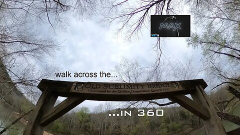 A walk ACROSS the Old Sublimity Bridge in 360 (VR)!