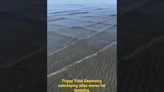 Trippy Tidal Geometry. satisfaying relax waves for sleeping#explore #comment #subscribe