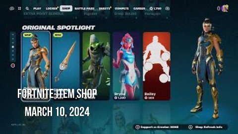 Fortnite Item Shop|March 10, 2024(*New* Odyssey Skin)