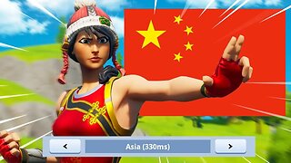 Playing Fortnite in China..