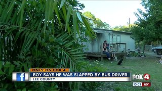 Elementary student says Lee County bus driver slapped him in the face