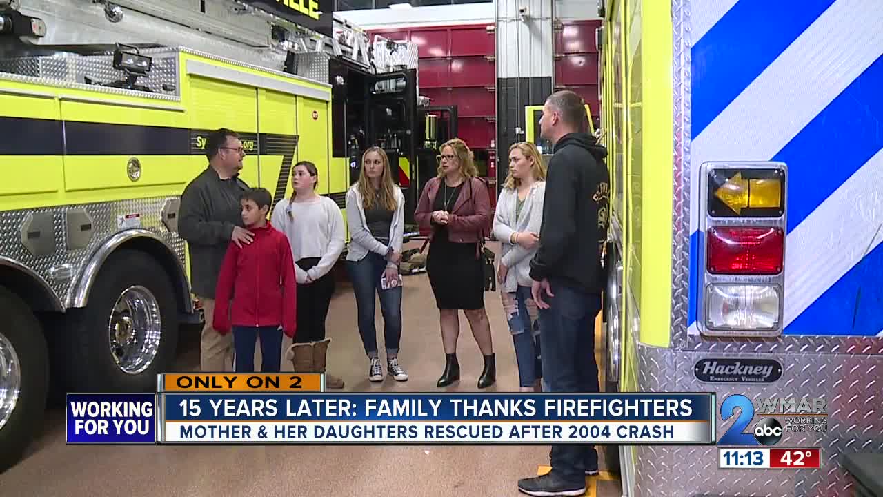 15 years later: Family thanks firefighters after 2004 crash