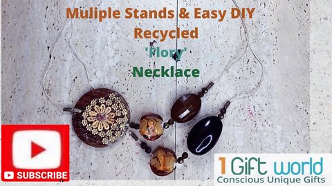 DIY Unique 'Flory' Necklace with Recycled Materials