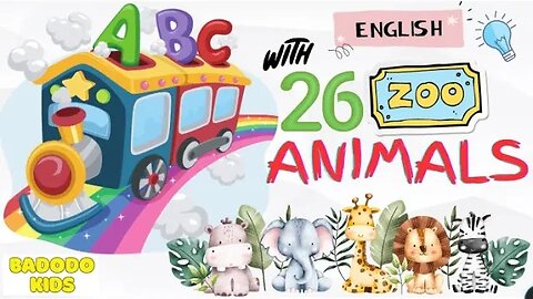Learn ABC with 26 Zoo Animals | Animal Names For Kids | Fun Learning Video