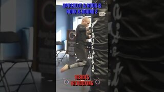 Heroes Training Center | Kickboxing "How To Double Up" Uppercut & Hook & Hook & Round 2 FH | #Shorts