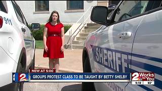 Groups protest class taught by Betty Shelby