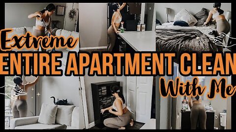 *EXTREME* ENTIRE APARTMENT *ALL DAY* CLEAN WITH ME | SPEED CLEANING MOTIVATION | ez tingz