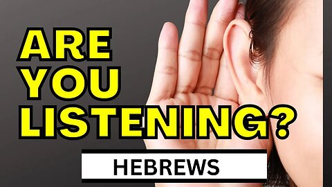 Is God Speaking? | Hebrews 5:11-14