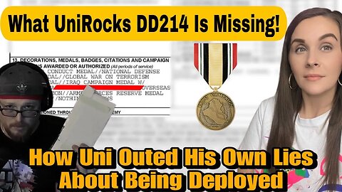 Sean Shows Us His Dd214 & How It Proves That Unirock Is Lying About Being Deployed!