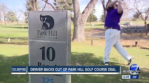 Denver suspends proposed plan to buy Park Hill Golf Course over leasing dispute