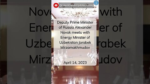 Trailer: Alexander Novak Meets Uzbekistan Energy Minister