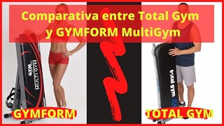 Comparativa entre Total Gym APEXG3 y GYMFORM MultiGym