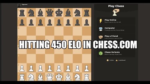 Hitting 450 Elo in Chess.com