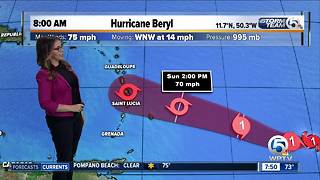 Hurricane Beryl update - Saturday 7/7/18