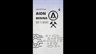 start mining AION in less than a minute⛏😜 #shorts