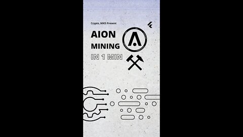 start mining AION in less than a minute⛏😜 #shorts