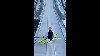 Ski Jump Training in Japan