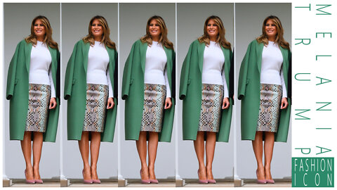 Melania Trump Fashion Icon - Welcoming the President of Ecuador