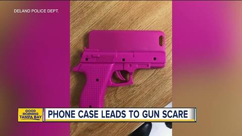Florida teen charged after bringing cellphone case resembling gun to school