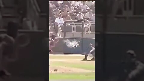 Randy Johnson hits a bird!! #mlb #baseball #mlbhighlights #shorts