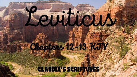 The Bible Series Bible Book Leviticus Chapters 12-13 Audio