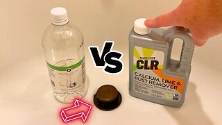 Removing Rust - Vinegar Vs CLR *Shocking Results* Bathtub Drain