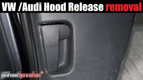 VW & Audi Hood Release Removal | AnthonyJ350