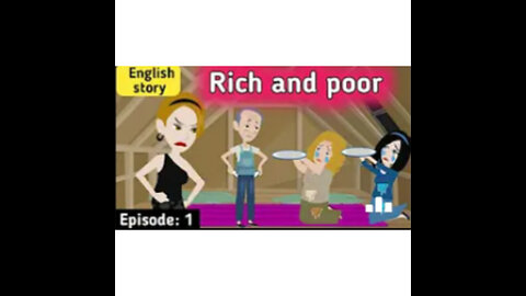 Rich and poor part 1 | English story | English conversation | English animation | Sunshine English