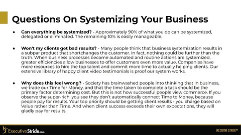 Automating Your Business With Systems & Processes