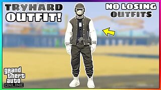Easy Black Joggers Invisible Torso Glitch Tryhard Modded Outfit (No Transfer) (GTA Online)