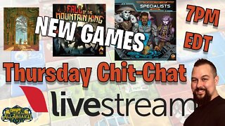 Thursday Live Chit-Chat - "New Games + Your Questions"