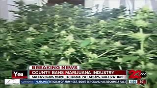 Kern County moves to ban marijuana cultivation, distribution