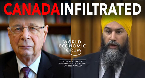 Klaus Schwab's Jagmeet Singh says Canadians want to overthrow the government