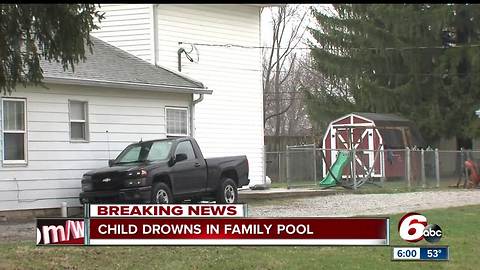 3-year-old boy drowns in pool at home on Indy's south side