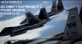 ACE COMBAT 7 Playthrough Pt4: Strider Squadron Mission 11-13 (JAP Audio, no commentary)