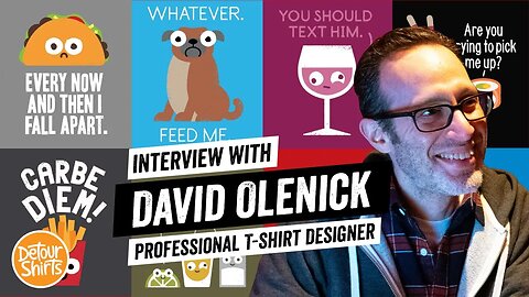 27 Tips from David Olenick on T-Shirt Design and Licensing | Top Seller on Threadless & more