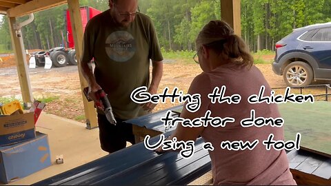 Making a Chicken tractor day 2 #hedgehogshomestead #chickentractor